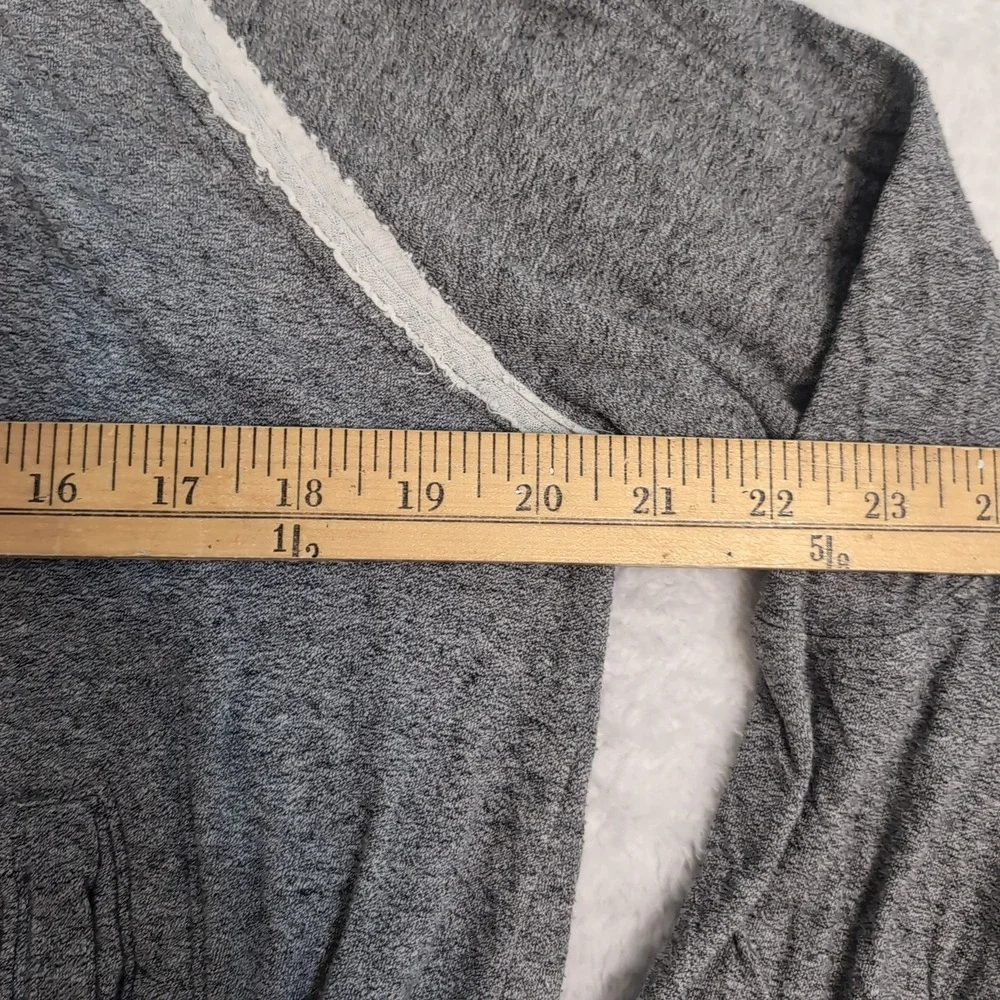 Free People‎ S/P Hoodie Kimmie Cropped Oversized Gray Sweatshirt Top Hooded